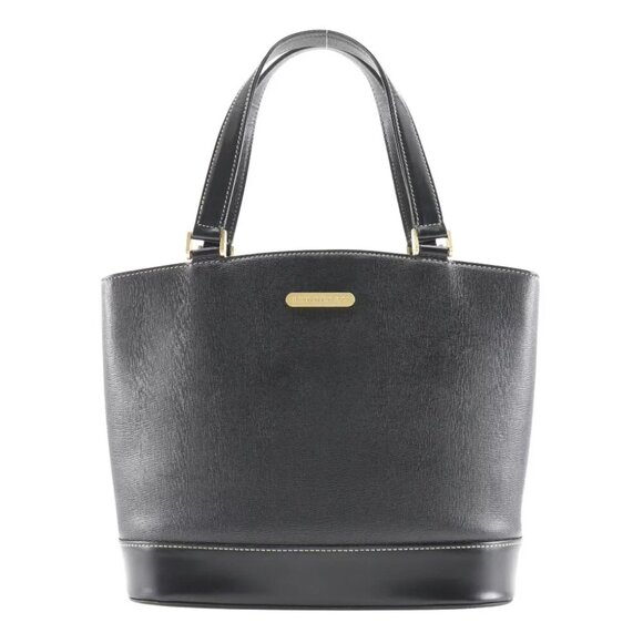 BURBERRY With Logo Handbag shadow horse Tote Bag black Calfskin Women - Picture 1 of 8